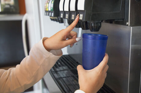 Water dispenser in a restaurant.