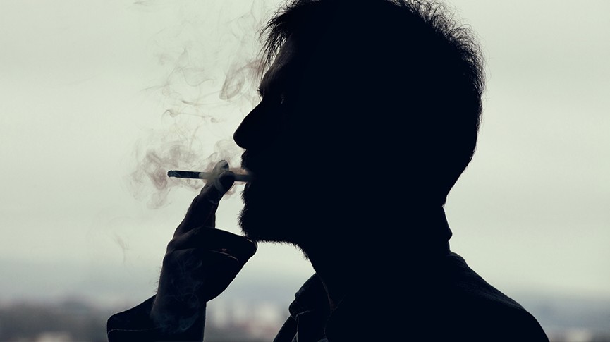 man smoking
